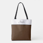 Sac fourre-tout marron monogramme (Dos)