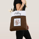 Sac fourre-tout marron monogramme (De près)