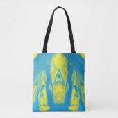 Sac fourre-tout Masque bleu et jaune (Devant)