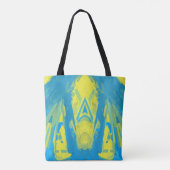 Sac fourre-tout Masque bleu et jaune (Dos)