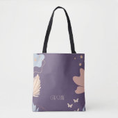 Sac fourre-tout mauve violet tendance boho chic (Devant)