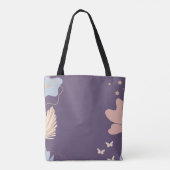Sac fourre-tout mauve violet tendance boho chic (Dos)