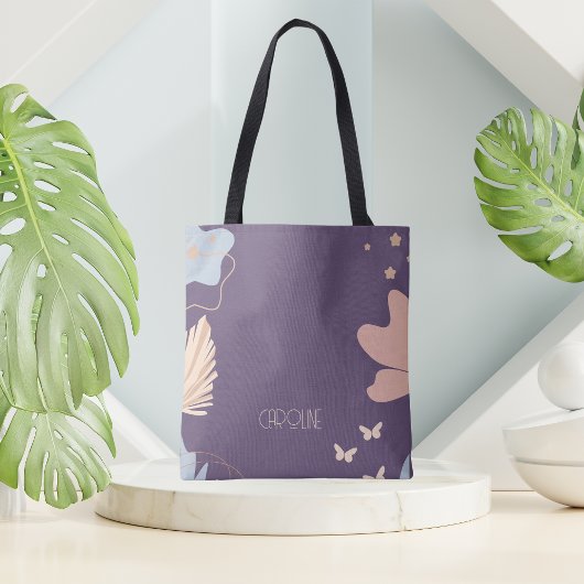 Sac fourre-tout mauve violet tendance boho chic