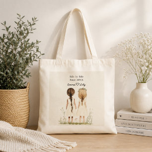 Sac fourre-tout "Meilleures amies depuis" avec nom