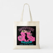 Sac fourre-tout mère du marié rose bleu et noir (Dos)