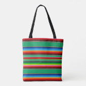 Sac fourre-tout mexicain de zarape coloré (Dos)