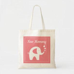 Sac fourre-tout mignon à baby shower d'éléphant