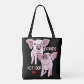 Sac fourre-tout mignon à porcs de nourriture (Dos)