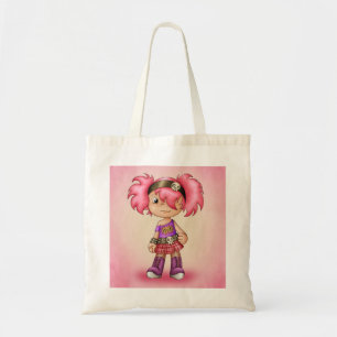 Sac fourre-tout mignon avec la fille punk de bande