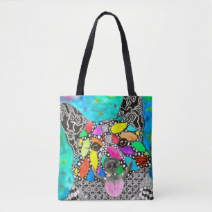 Sac fourre-tout mignon et coloré à corgi de