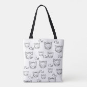Sac fourre-tout mignon et frais à chat (Dos)
