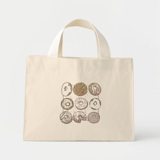 Sac fourre-tout mini Donuts tricotés (Devant)