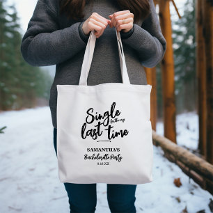 Sac fourre-tout minimaliste de fête de bachelorett