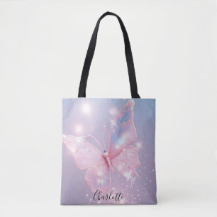 Sac fourre-tout minimaliste Pastel Butterfly