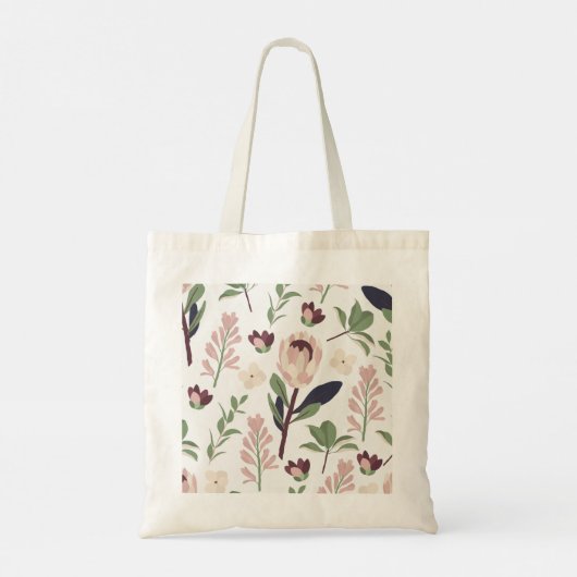 Sac fourre-tout minime élégant à la florale Protea (Dos)
