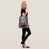 Sac fourre-tout modèle renards mignons dans une fo (Sur le modèle)