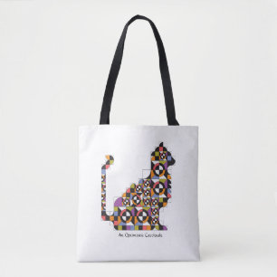 Sac fourre-tout moderne coloré à motif d'édredo