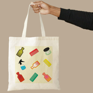 Sac fourre-tout moderne coloré Afro Cheveux Outils