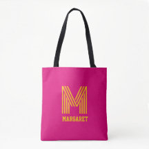 Sac fourre-tout moderne et élégant au monogramme e