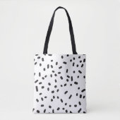 Sac fourre-tout moderne noir et blanc (Devant)