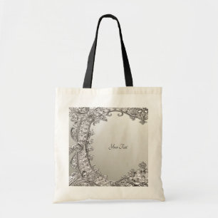 Sac fourre-tout moderne orné argenté
