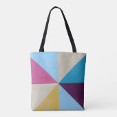 Sac fourre-tout moderne Pastel Color Block (Dos)