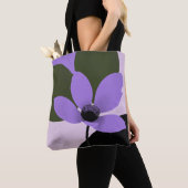 Sac fourre-tout moderne Purple Bloom – Mini botani (De près)