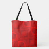Sac fourre-tout moderne rouge monogramme (Dos)