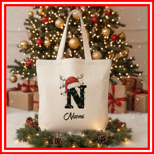 Sac fourre-tout Monogram Family Noël bois de cerf