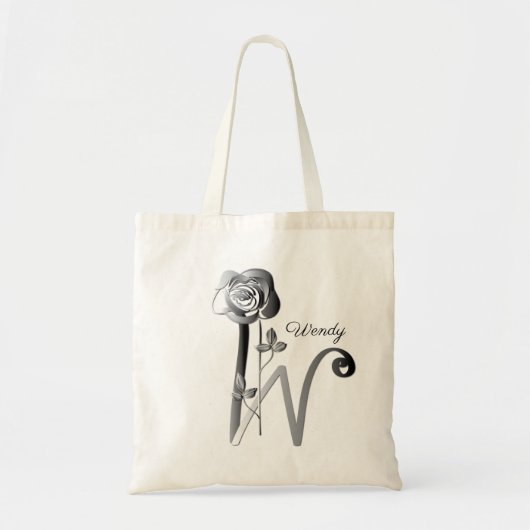 Sac fourre-tout Monogram W manuscrit avec nom du R (Devant)