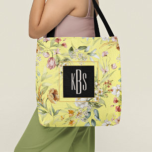 Sac fourre-tout Monogram Yellow 1600s Florales Bea