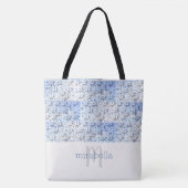 Sac fourre-tout monogrammé à pièces de puzzle mign (Devant)