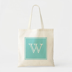 Sac fourre-tout Monogramme Carré Turquoise