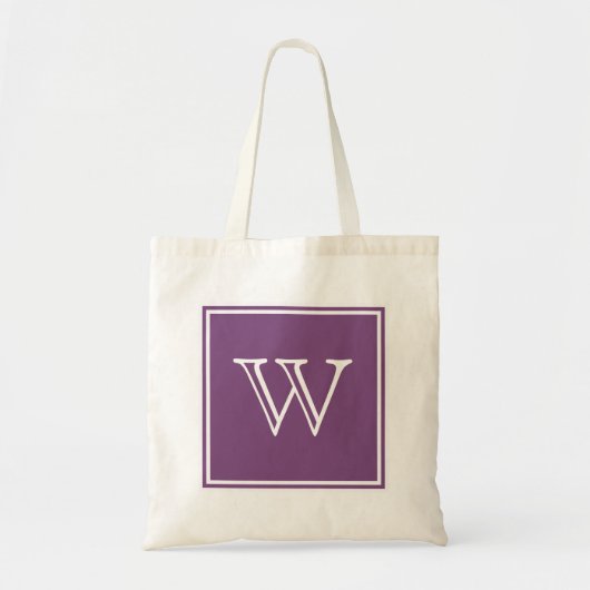 Sac fourre-tout Monogramme Carré violet (Devant)