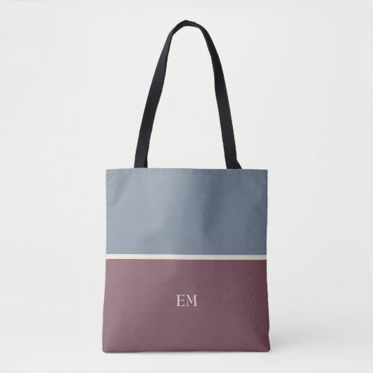 Sac fourre-tout Monogramme Chic Moderne (Devant)