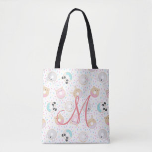 sac fourre-tout monogramme de beignes animaux mign