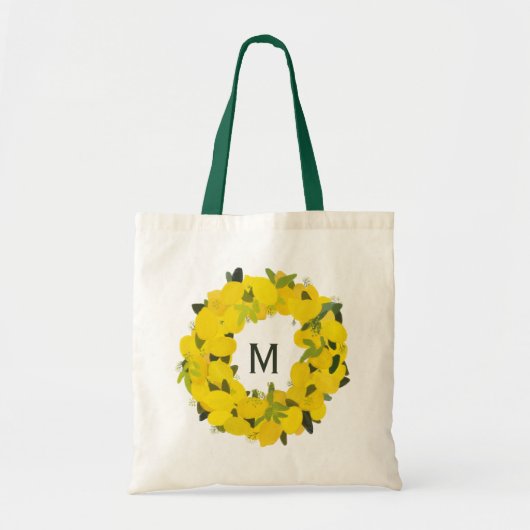 Sac fourre-tout Monogramme de couronne de citron p (Devant)