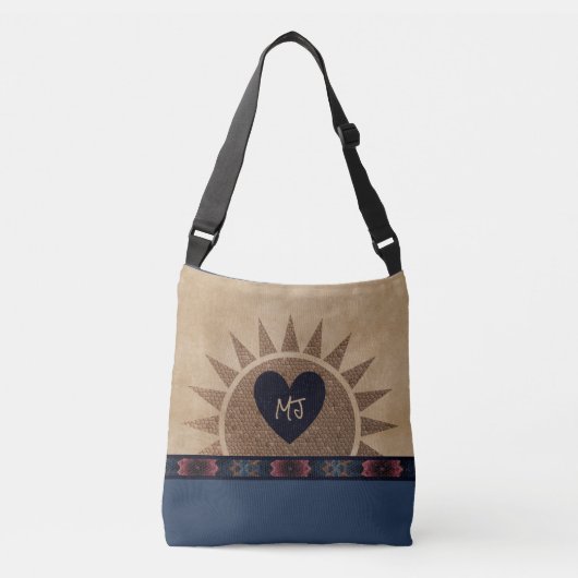 Sac fourre-tout monogramme de style sud-ouest avec (Devant)