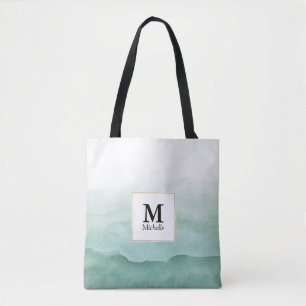 Sac fourre-tout Monogramme des ondulations vertes