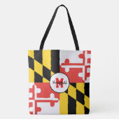 Sac fourre-tout monogramme du drapeau du Maryland (Devant)