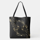 Sac fourre-tout Monogramme Gold Stars tendance (Dos)