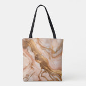 Sac fourre-tout Monogramme Or Et Rose Blanc Person (Dos)