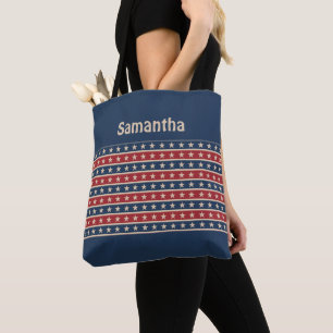 Sac fourre tout Monogramme Patriotique Rouge Bleu