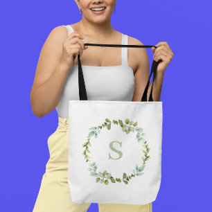 Sac fourre-tout Monogramme personnalisé de couronn