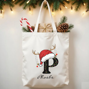 Sac fourre-tout monogrammé personnalisé Père Noël
