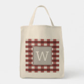 Sac fourre-tout Monogramme Plaid Red Buffalo (Dos)