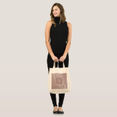 Sac fourre-tout Monogramme rose Élégant (Devant (modèle))