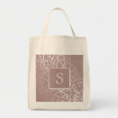 Sac fourre-tout Monogramme rose Élégant (Devant)