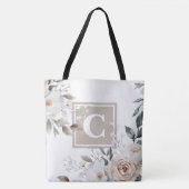 Sac fourre-tout Monogramme Rose Floral en floraiso (Devant)