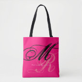 Sac fourre-tout monogramme rose tout-sur-impressio (Devant)